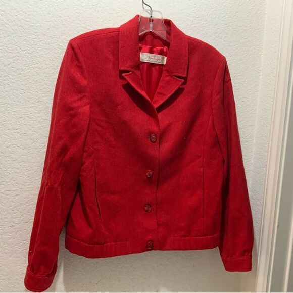 YOUNG PENDLETON VINTAGE WOOL BUTTON BLAZER JACKET - Picture 11 of 14